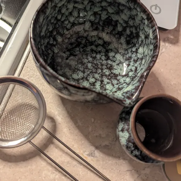 Cyan matcha set — unedited customer photo
